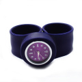 Moda Silicona Cuarzo reloj Slap Band